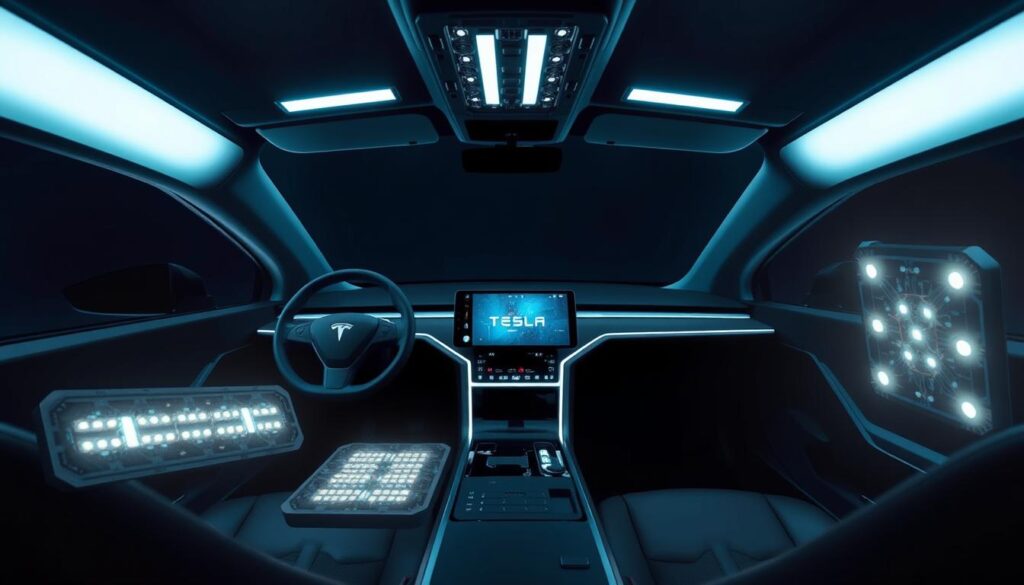 Tesla Cybertruck ambient lighting maintenance